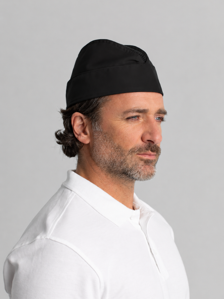 Crecchio Classic - Schiffchen mit Netzeinsatz - schwarz